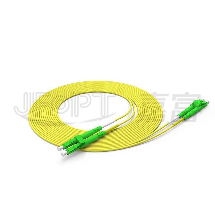 Duplex LC- LC สายแพทช์ไฟเบอร์ 2.0 มม. 3.0 มม. โหมดเดี่ยว OS2 สายเคเบิลไฟเบอร์ออปติก Zipcord