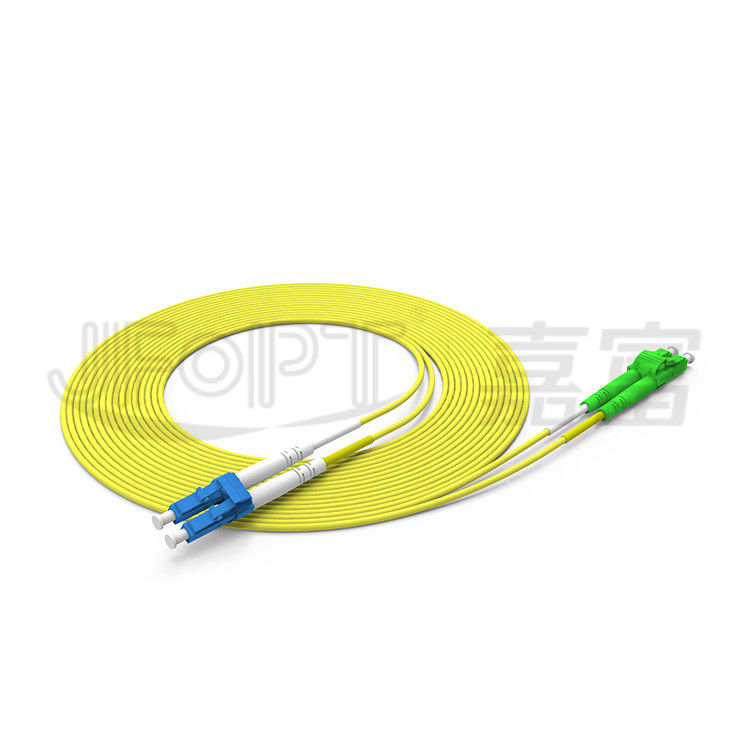 Duplex LC- LC สายแพทช์ไฟเบอร์ 2.0 มม. 3.0 มม. โหมดเดี่ยว OS2 สายเคเบิลไฟเบอร์ออปติก Zipcord