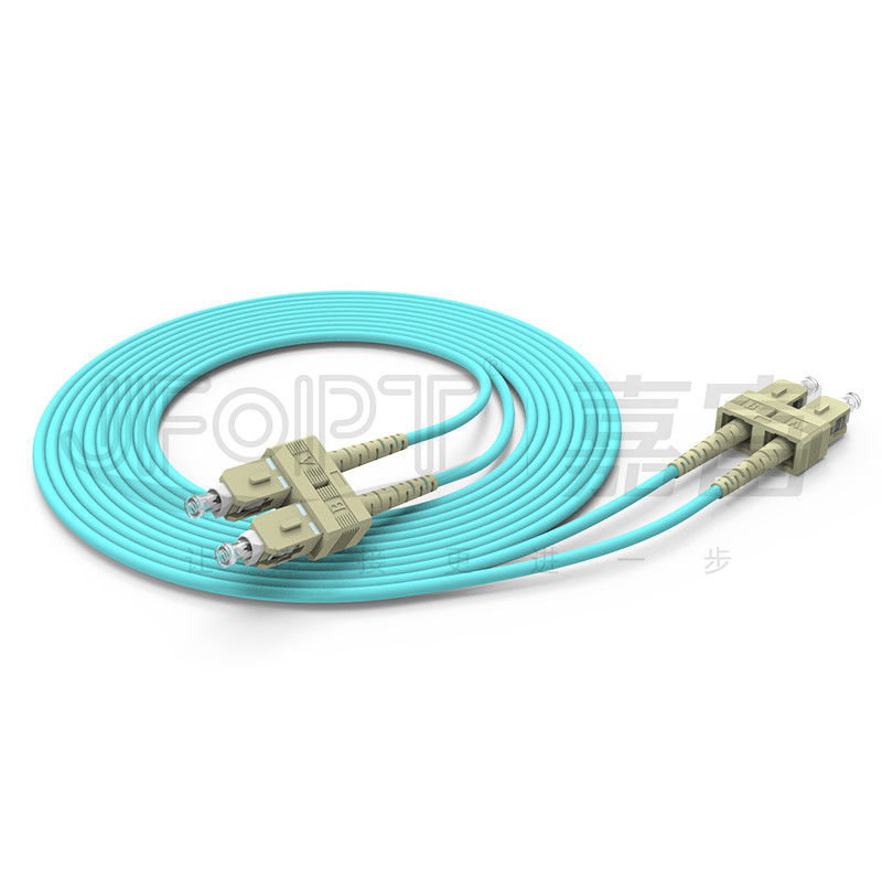 SC / UPC - สายแพทช์ Duplex SC / UPC มัลติโหมด OM1 OM2 OM3 OM4 OM5 YOFC Corning Fiber