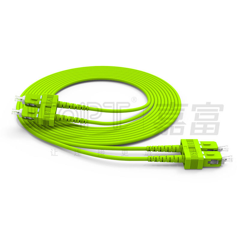 SC / UPC - สายแพทช์ Duplex SC / UPC มัลติโหมด OM1 OM2 OM3 OM4 OM5 YOFC Corning Fiber