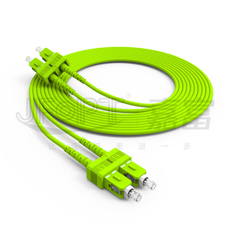 SC / UPC - สายแพทช์ Duplex SC / UPC มัลติโหมด OM1 OM2 OM3 OM4 OM5 YOFC Corning Fiber