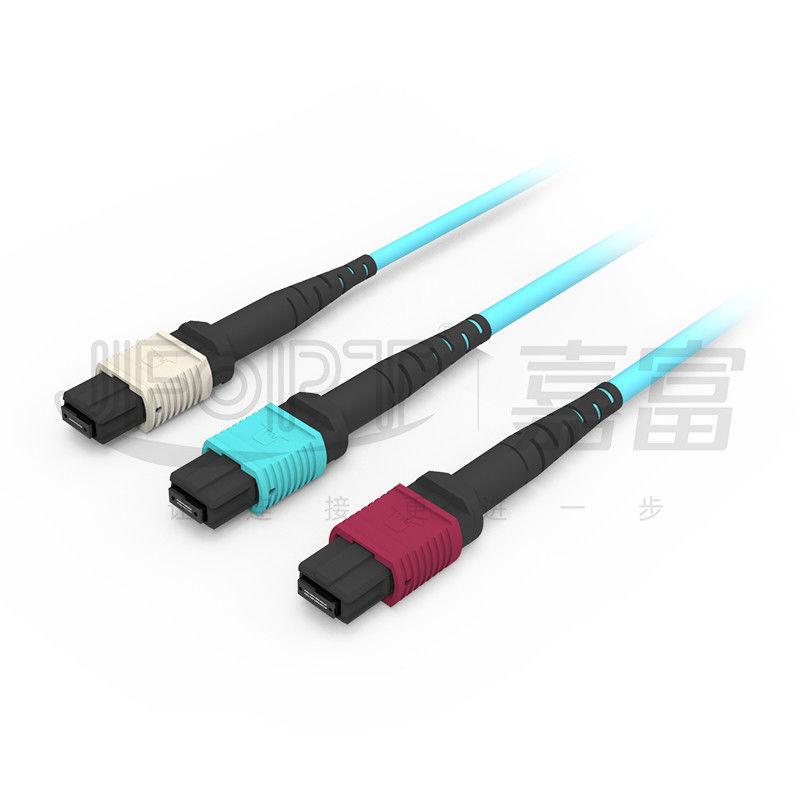 OFNP สายเคเบิลลำต้น MPO สารหน่วงไฟ 2.0 มม. - 5.0 มม. ลำต้นไฟเบอร์ออปติก PVC