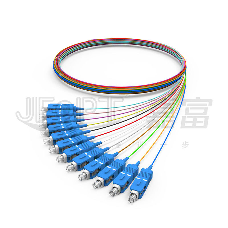 PVC LSZH Hytrel สายเคเบิลใยแก้วนำแสงในร่ม 0.9 มม. 0.6 มม. ไฟเบอร์บัฟเฟอร์แน่นโหมดเดียว / มัลติโหมด