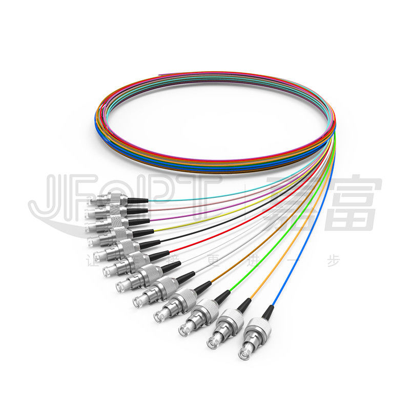 PVC LSZH Hytrel สายเคเบิลใยแก้วนำแสงในร่ม 0.9 มม. 0.6 มม. ไฟเบอร์บัฟเฟอร์แน่นโหมดเดียว / มัลติโหมด