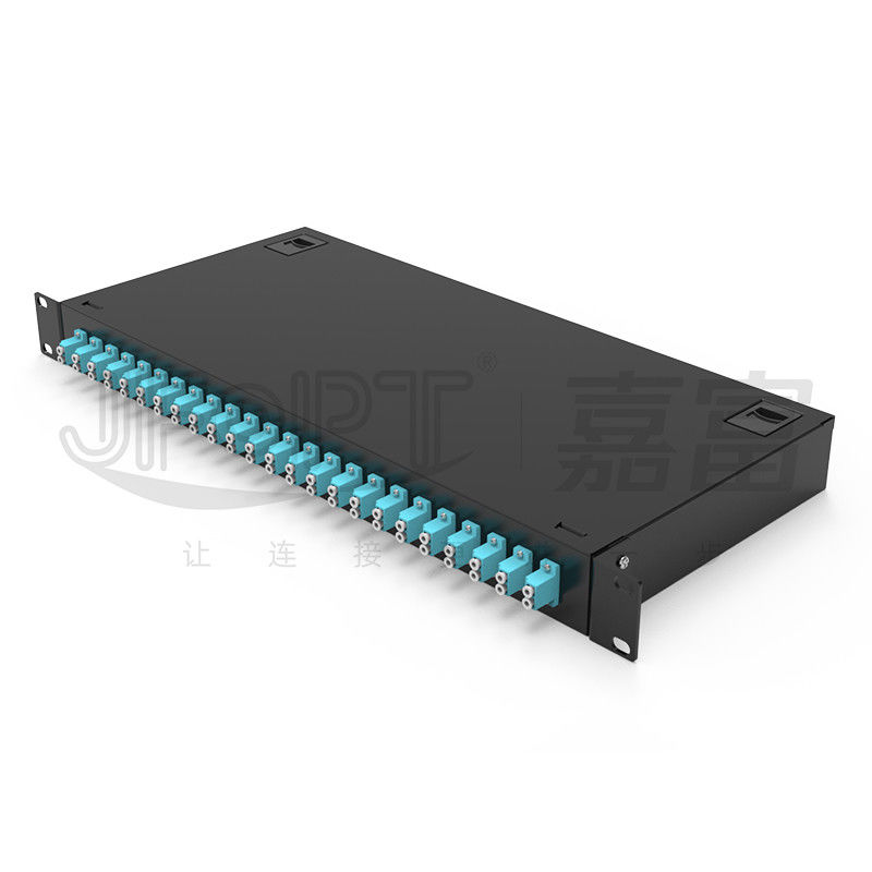 1U ToolLess Patch Panel 24 Port Rack Mount Patch Panel LC Duplex 48 ไฟเบอร์