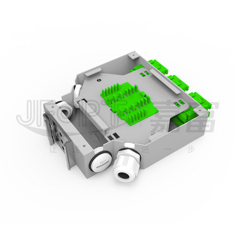 กล่องเลิกจ้างไฟเบอร์ออปติก CATV DIN Rail 2-24 แกนสองชั้น