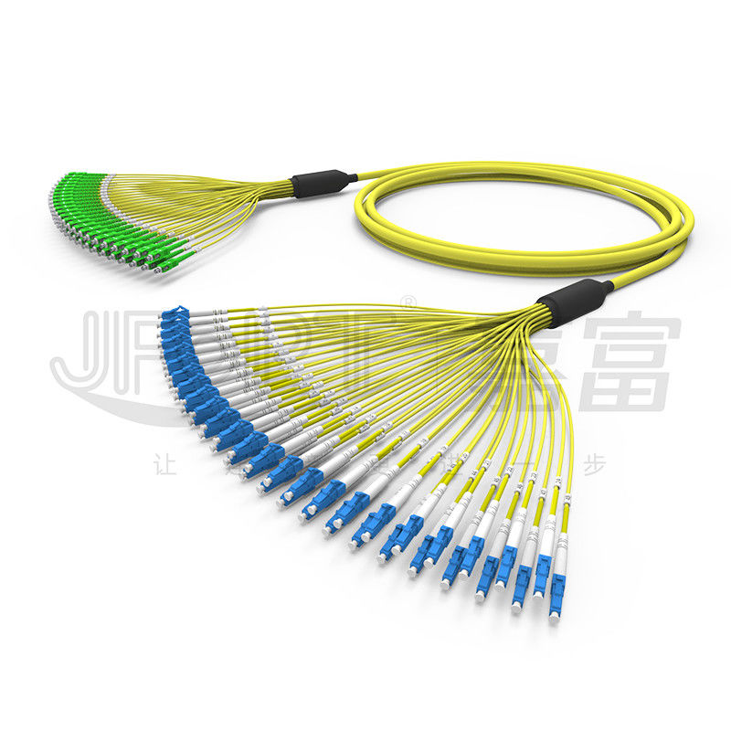 LC-SC Bundle สายเคเบิลไฟเบอร์ออปติกแบบสิ้นสุดล่วงหน้า 48 คอร์ 2.0 มม. สาขา G652D G657A1