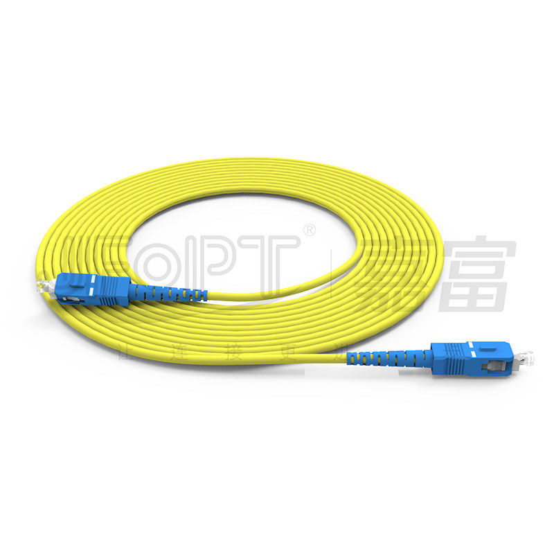 สาย LAN ONVIF 4G 3G สายไฟเบอร์ออปติก SC UPC/APC หน้าท้ายสําหรับความยาวเครือข่าย สามารถปรับปรุงสายพับ