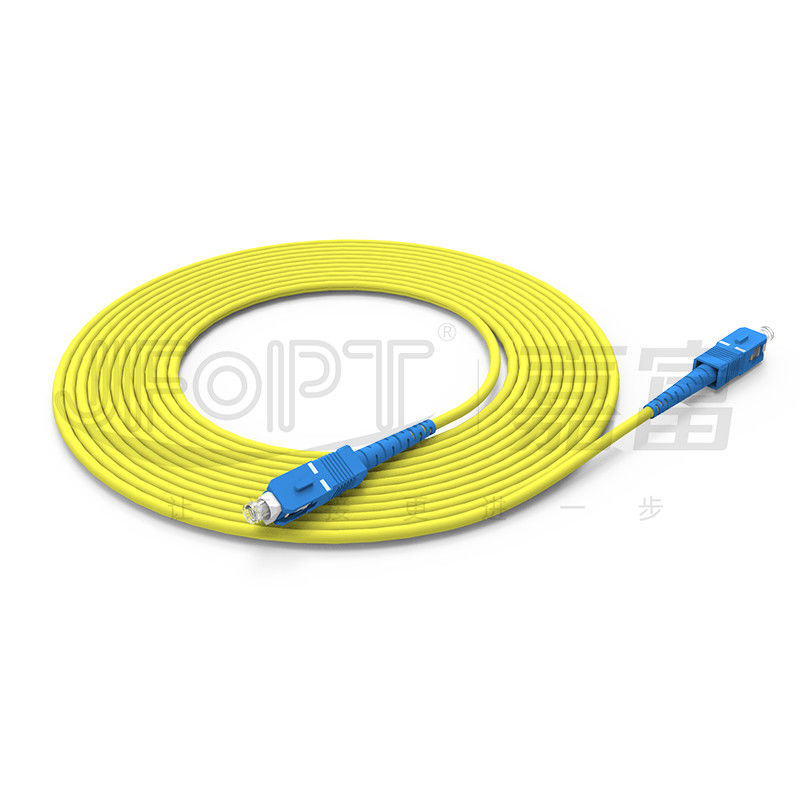 สาย LAN ONVIF 4G 3G สายไฟเบอร์ออปติก SC UPC/APC หน้าท้ายสําหรับความยาวเครือข่าย สามารถปรับปรุงสายพับ