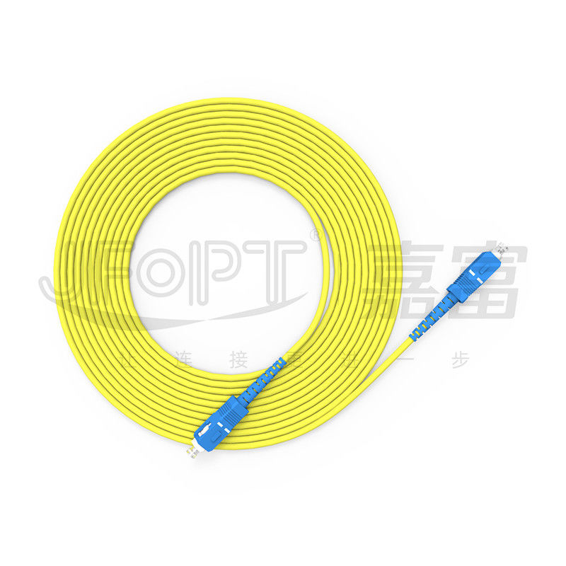สาย LAN ONVIF 4G 3G สายไฟเบอร์ออปติก SC UPC/APC หน้าท้ายสําหรับความยาวเครือข่าย สามารถปรับปรุงสายพับ