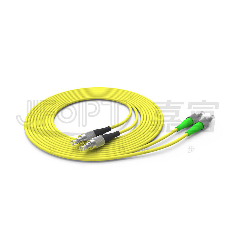 FC Connector Single Mode Fiber Jumpers สําหรับกล่องเทอร์มินัลโลหะที่มีล็อคกระปุก OEM