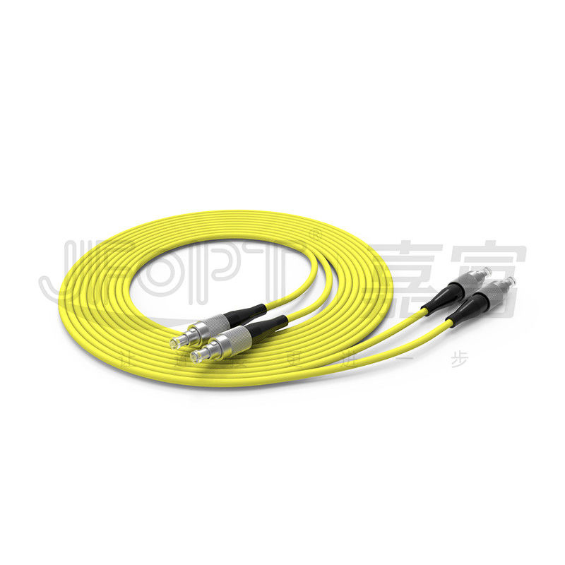 FC Connector Single Mode Fiber Jumpers สําหรับกล่องเทอร์มินัลโลหะที่มีล็อคกระปุก OEM
