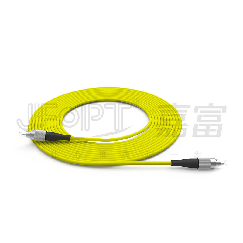 FC Connector Single Mode Fiber Jumpers สําหรับกล่องเทอร์มินัลโลหะที่มีล็อคกระปุก OEM