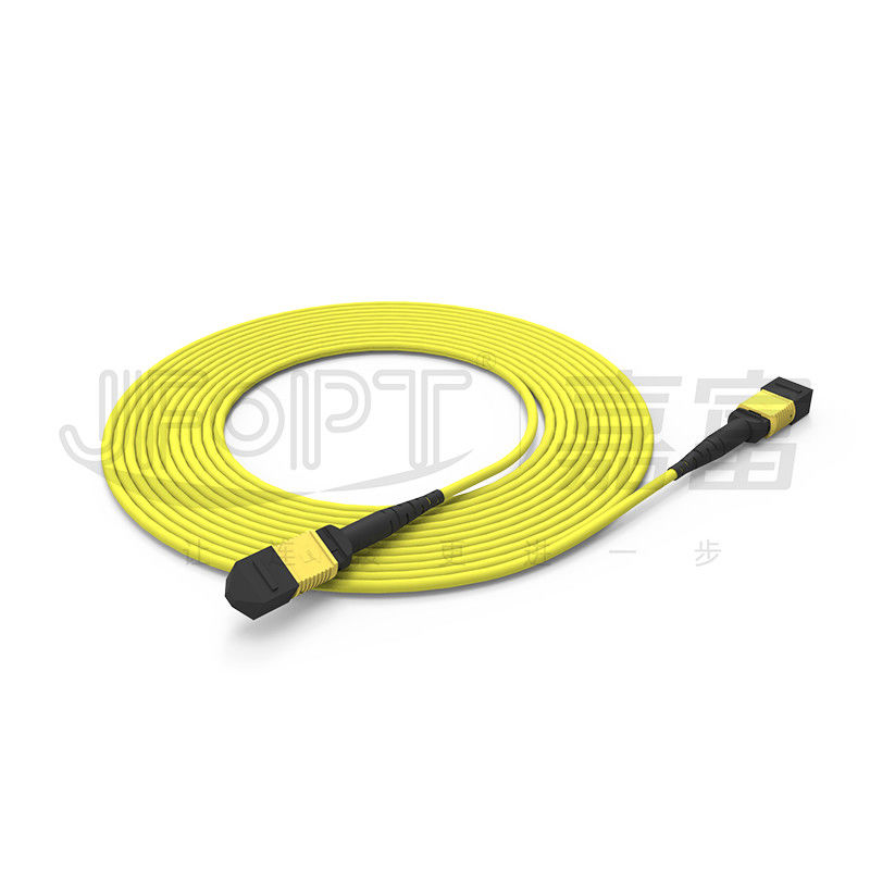 12 คอร์ MPO ทรังเคเบิล LSZH 2.0mm/3.0mm ความสูญเสียต่ํา Single-Tube Mini Cable MPO Patch Cord