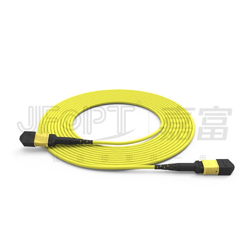 12 คอร์ MPO ทรังเคเบิล LSZH 2.0mm/3.0mm ความสูญเสียต่ํา Single-Tube Mini Cable MPO Patch Cord