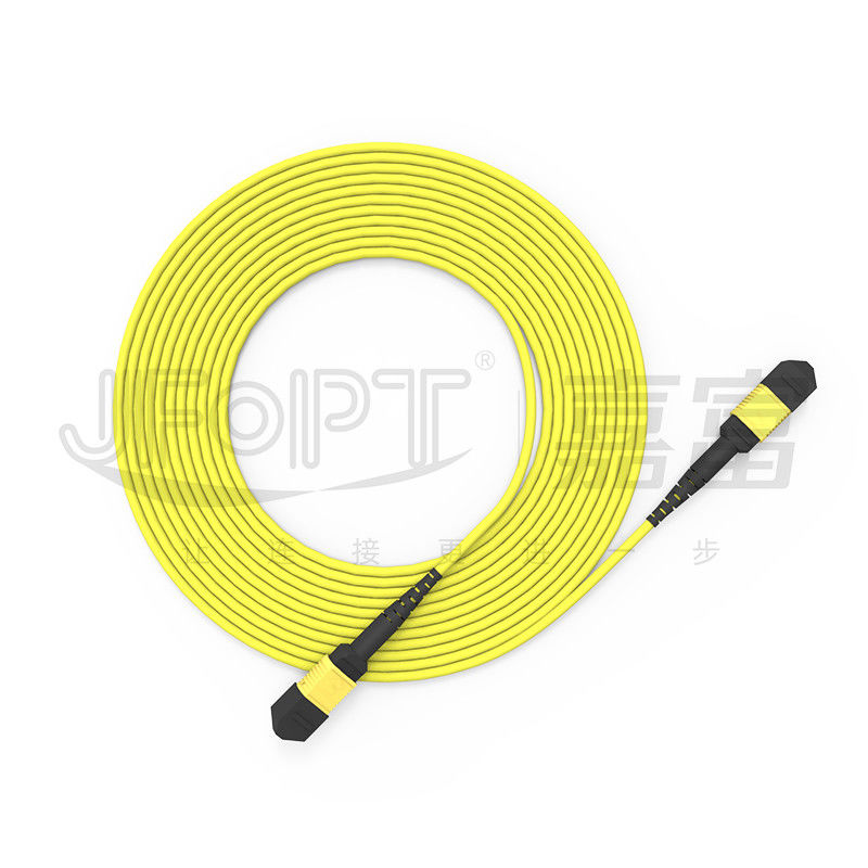 12 คอร์ MPO ทรังเคเบิล LSZH 2.0mm/3.0mm ความสูญเสียต่ํา Single-Tube Mini Cable MPO Patch Cord