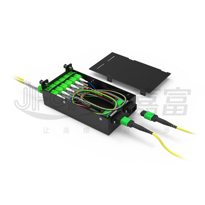 MPO-LC 0.9mm 12Cores Breakout Cable ความยาวตามต้องการ SM G657a1 Fiber Multi fiber โมดูลกล่องแอดป์เตอร์ Patch Cord